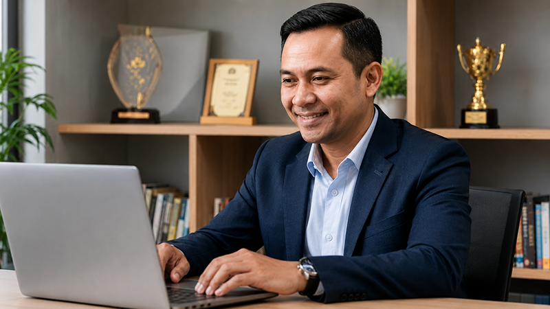 Pimpinan sekolah menggunakan ERPAS